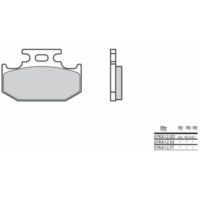 BREMBO Off-Road Sintered Metal Brake pads - 07KA12SX for Kawasaki, Yamaha, Suzuki