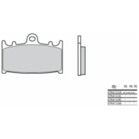 BREMBO Street Sintered Metal Brake pads - 07KA13SA for Suzuki GSF1200BANDIT, GSF1250BANDIT, GSF400BANDIT Kawasaki GPZ500, GPZ900, NINJAZX-6R