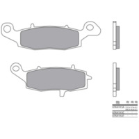 BREMBO Street Sintered Metal Brake pads - 07KA19LA for Kawasaki ER-6F, ER-6N, GPZ1100 Suzuki DL1000V-STROM, DL650V-STROM, DR800