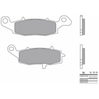 BREMBO Street Sintered Metal Brake pads - 07KA19SA for Kawasaki ER-6F, ER-6N, GPZ1100 Suzuki DL1000V-STROM, DL650V-STROM, DR800