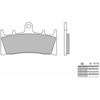 BREMBO Street Sintermetall Bremsbeläge - 07SU19SA für Kawasaki NINJAZX-12R, NINJAZX-6R, NINJAZX-7R Suzuki GSF1200BANDIT, GSX1300HAYABUSA, GSX1400