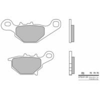 BREMBO Off-Road Sintermetall Bremsbeläge - 07SU31SD für Suzuki RM85