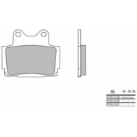 BREMBO Street Carbon Keramik Bremsbeläge - 07YA1207 für Yamaha FZ750, FZR750, RD350