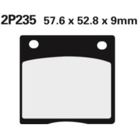 NISSIN Street Halbmetallische Bremsbeläge - 2P-235NS für Suzuki GR650, GS1000, GS1100 Kawasaki Z1000, Z1100, Z1300