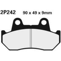 NISSIN Street Semi-Metallic Brake pads - 2P-242NS for Honda GL1100GOLDWING
