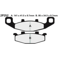 NISSIN Street /Off-Road Sintermetall Bremsbeläge - 2P-252ST für Kawasaki GTR1000, NINJAZX-10TOMCAT Suzuki GSX1100