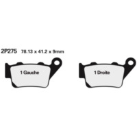 NISSIN Street Halbmetallische Bremsbeläge - 2P-275NS für KTM, Husqvarna, BMW passend für BMW C1  125 C1 2000 (Rear)