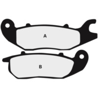 NISSIN Street Semi-Metallic Brake pads - 2P-305NS for Honda CBF125, CBR125R, MSX125