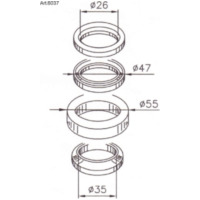 BUZZETTI Steering Bearings for Kymco DOWNTOWN/SUPERDINK125, DOWNTOWN300, PEOPLE250 Honda FJS400SILVERWING, SH300