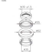 BUZZETTI Lenkkopflagern für Peugeot GEOPOLIS1254T, GEOPOLIS4004T, SATELIS1254T
