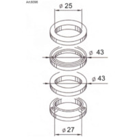 BUZZETTI Lenkkopflagern für Malaguti, Yamaha, MBK