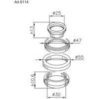 BUZZETTI Steering Bearings for Yamaha T-MAX500