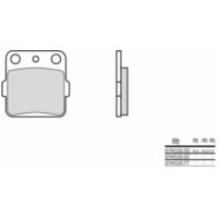BREMBO Off-Road Sintermetall Bremsbeläge - 07HO20SD für Honda ATC200, ATC250, ATC350 Husqvarna CR360, TE350, WR360
