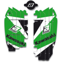 BLACKBIRD Dream Graphic 3 Deko-Kit Kühlerverkleidung grün für Kawasaki KX250F