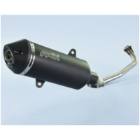 POLINI Maxi-Scooter Full Exhaust System - Black Aluminium Yamaha for N-MAX125, TRICITY125