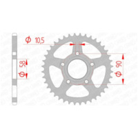 AFAM Standard Stahlritzel hinten 10215 - 520 für Gilera MXR125, SP01125, SP02125 Honda CRM125, NSR125F, NSR125R 10215-36