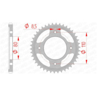 AFAM Steel Standard Rear Sprocket 10235 - 428 for Honda CBF125