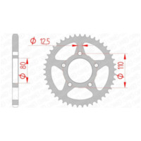 AFAM Standard Stahlritzel hinten 10608 - 525 für Honda CB500, CB500S, CB750