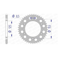 AFAM Aluminium Ultra-Light Rear Sprocket 11212 - 520 for Honda CR125R, CR250R, CR500R HM CRE125, CRE125SM, CRE250 11212N-44