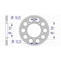 AFAM Ultraleichtes Aluminiumritzel hinten 11509 - 520 für Honda CB600FHORNET, CB900FHORNET, CBR600F Yamaha YZF-R6 11509-42