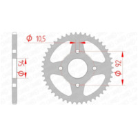 AFAM Steel Standard Rear Sprocket 12113 - 420 for MBK X-POWER Yamaha TZR50