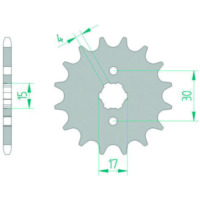 AFAM Steel Standard Front Sprocket 20101 - 420 for Honda ANF125INNOVA, C70, CR80R