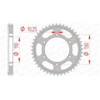 AFAM Steel Standard Rear Sprocket 12813 - 530 for Yamaha FZ1N, FZ1S, FZ6600 Suzuki GSX-R1000 12813-44
