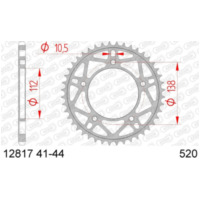 AFAM Standard Stahlritzel hinten 12817 - 520 für Yamaha YZF-R1