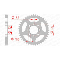 AFAM Steel Standard Rear Sprocket 14101 - 428 for Suzuki DS80, GT80, JR80 14101-40