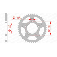 AFAM Steel Standard Rear Sprocket 14404 - 525 for Suzuki GSF400BANDIT, GSF650BANDIT, GSX400 14404-44
