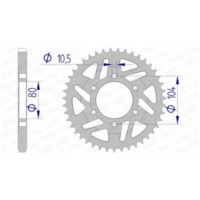 AFAM Aluminiumritzel hinten 17610525 für Kawasaki NINJAZX-10R, NINJAZX-10R, NINJAZX-10RR 17610-40