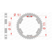 AFAM Standard Stahlritzel hinten 35804 - 525 für Aprilia ETV1000CAPONORD