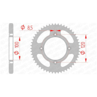 AFAM Steel Standard Rear Sprocket 38200 - 428 for Beta RE1254TENDURO, RR1252T, RR1252TENDURO