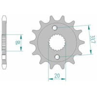 AFAM Standard Stahlritzel vorne 20212 - 428 für Honda CRF150R