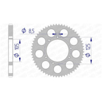 AFAM Aluminiumritzel hinten 48200 - 428 für HM CRE50, CRE50BAJA, CRE50DERAPAGE 48200-60