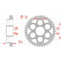 AFAM Standard Stahlritzel hinten 50900 - 530 für Ducati 1200MULTISTRADA, 1260MULTISTRADA