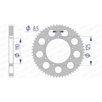 AFAM Aluminium Rear Sprocket 60104 - 428 for HRD, Sherco, HM