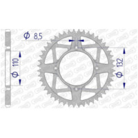 AFAM Aluminium Ultra-Light Self-Cleaning Rear Sprocket 72306 - 520 for KTM FREERIDE250F, FREERIDE250R, FREERIDE350