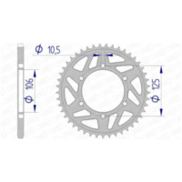AFAM Aluminium Rear Sprocket 87606 - 520 for Triumph DAYTONA675, STREETTRIPLE675, STREETTRIPLE765 87606-48