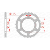 AFAM Standard Stahlritzel hinten 92114 - 420 für Derbi, Aprilia, Gilera 92114-53