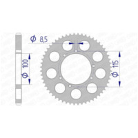 AFAM Aluminium Rear Sprocket 93117 - 428 for Beta RRT50ENDURO