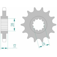 AFAM Standard Stahlritzel vorne 20504 - 530 für Honda CBR600F