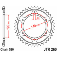 JT SPROCKETS Steel Standard Rear Sprocket 260 - 520