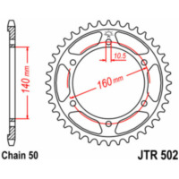 JT SPROCKETS Standard Stahlritzel hinten 502 - 530 für Kawasaki GPX750, GPZ1100, GPZ750 JTR502.47