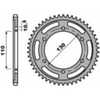 PBR Standard Stahlritzel hinten 241 - 530 für Yamaha, Kawasaki, Suzuki 241.45.C45
