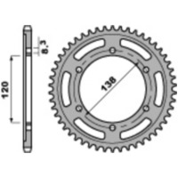 PBR Steel Standard Rear Sprocket 253 - 525 for Honda RVF750, VFR400R