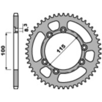 PBR Standard Stahlritzel hinten 4370 - 428