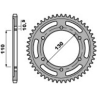 PBR Racing Aluminium Ultra-Light Rear Sprocket 4385 - 525 for Yamaha, Suzuki, Husaberg 4385.44.L