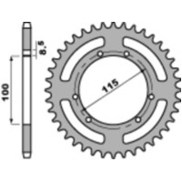PBR Standard Stahlritzel hinten 4391 - 420 4391.52.F