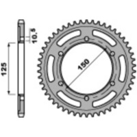 PBR Steel Standard Rear Sprocket 4454 - 525 for KTM 1090ADVENTURE, 1190ADVENTURE, 1290SUPERADVENTURE 4454.45.C45